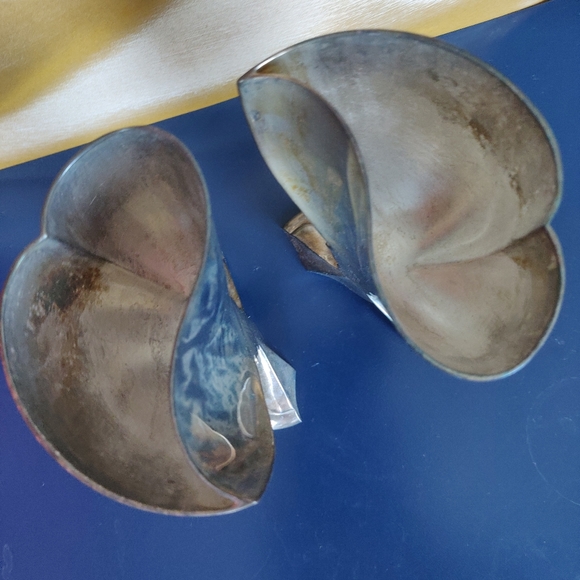 Silver plate wedding goblets (matched set) - Picture 2 of 6